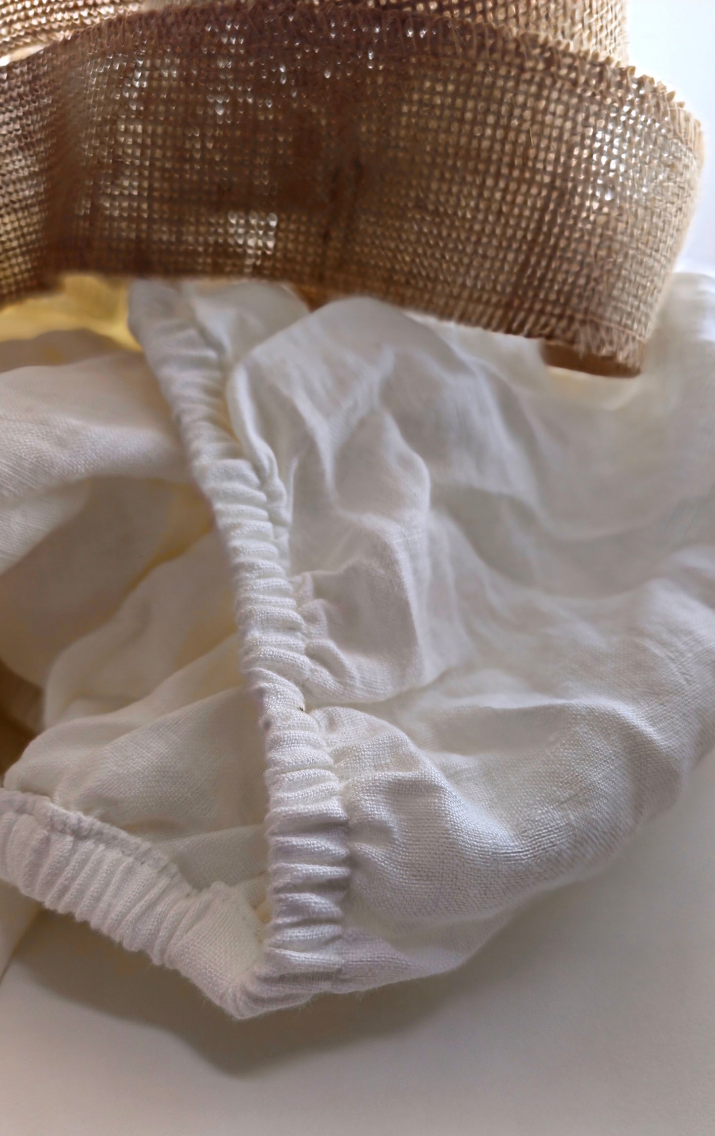 White Linen Bedding Set
