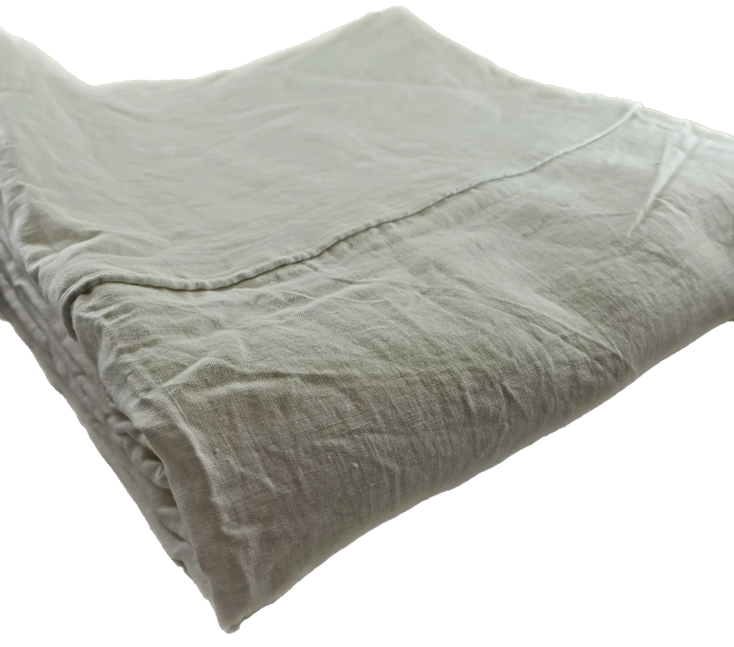 White Linen Bedding Set