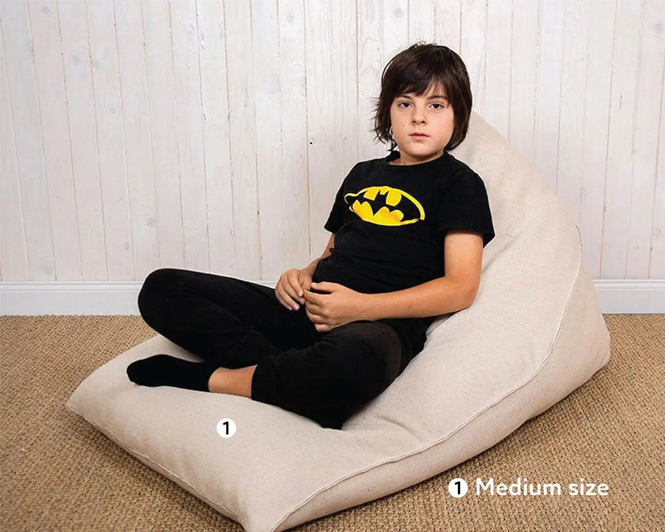 Triangular Wool Bean Bag Chair