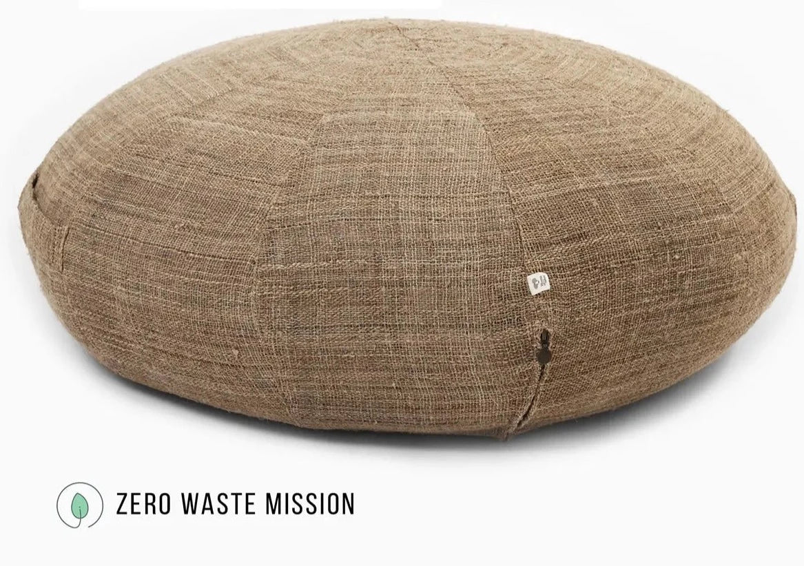 Wool Round Ottoman Cushion