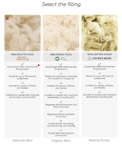 Large Wool Bean Bag Chair