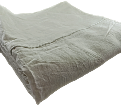 White Linen Bedding Set