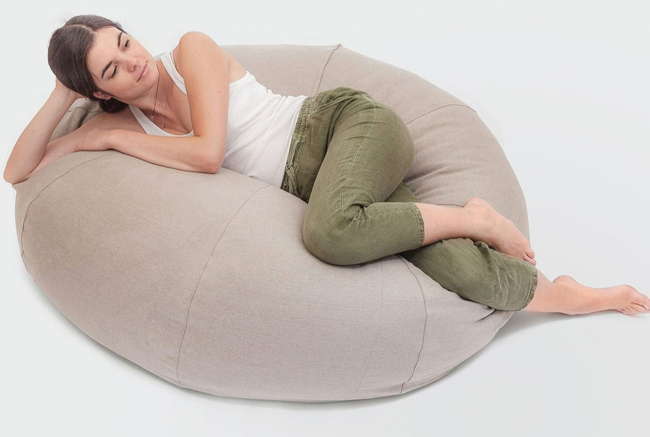 Large Wool Bean Bag Chair