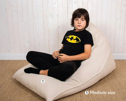 Triangular Wool Bean Bag Chair