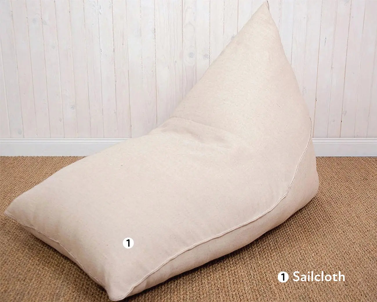 Triangular Wool Bean Bag Chair