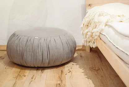 Wool Ottoman Pouf Nightstand
