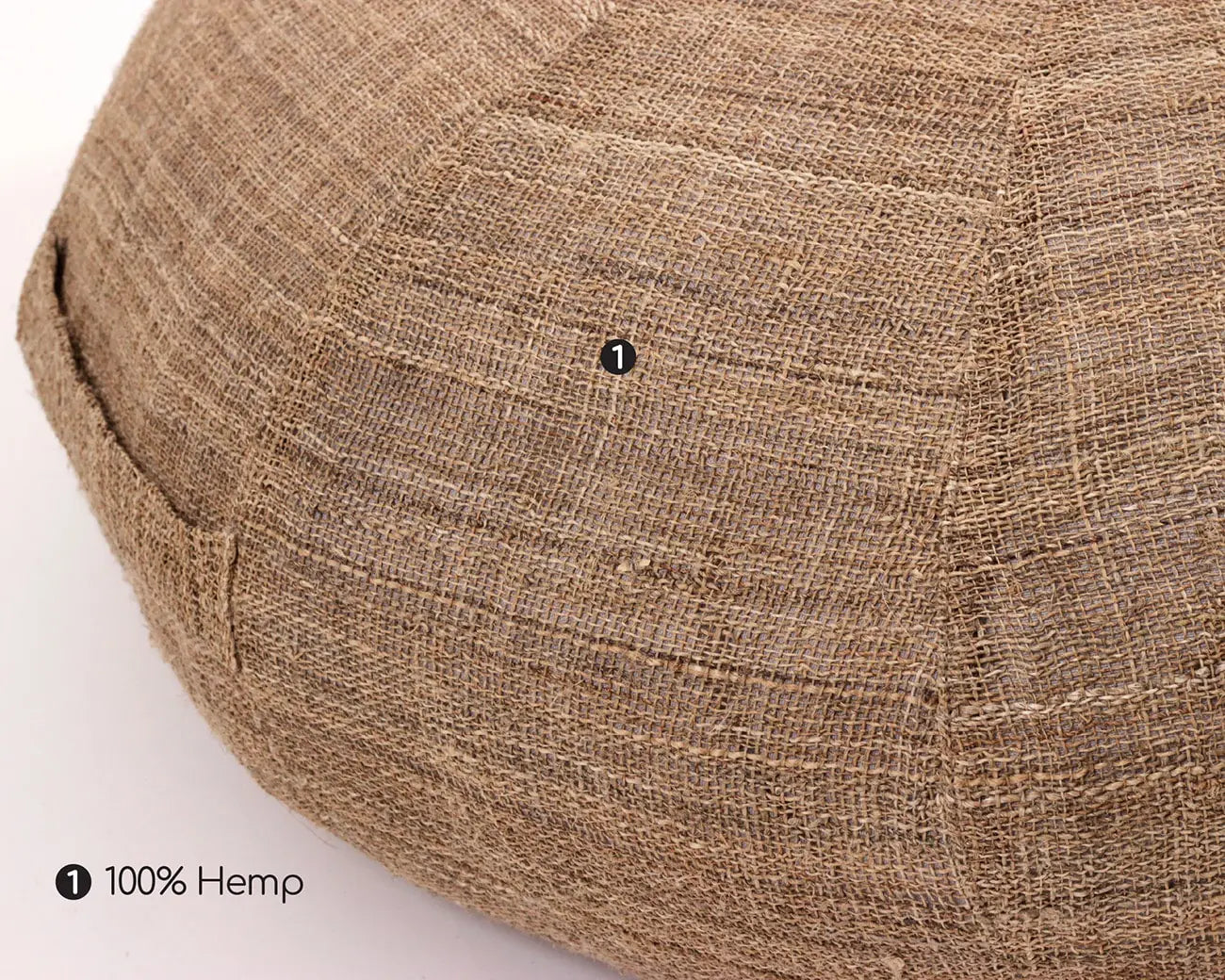 Wool Round Ottoman Cushion