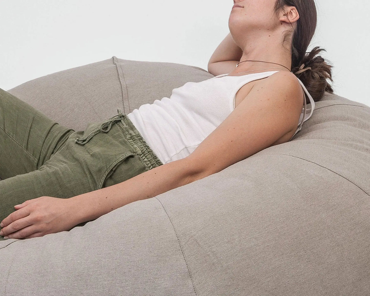 Large Wool Bean Bag Chair