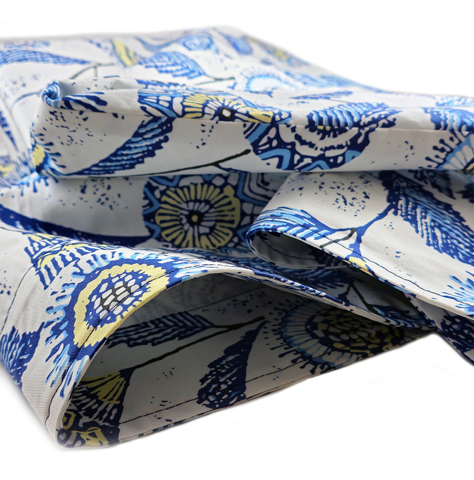 Block Print Floral Pillowcase