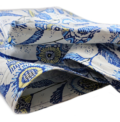 Block Print Floral Pillowcase