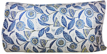 Block Print Floral Pillowcase