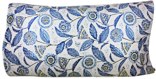 Block Print Floral Pillowcase