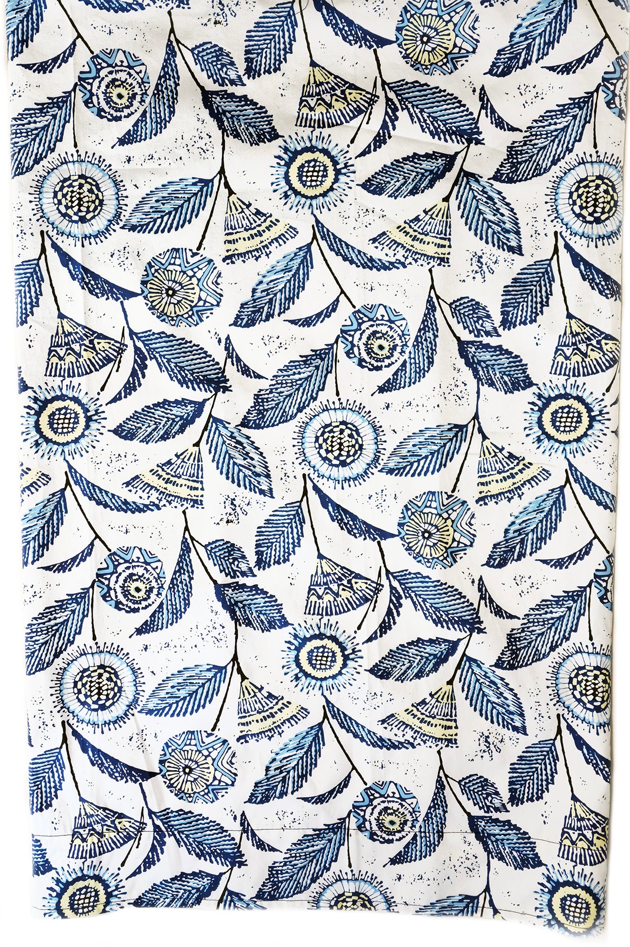 Block Print Floral Pillowcase