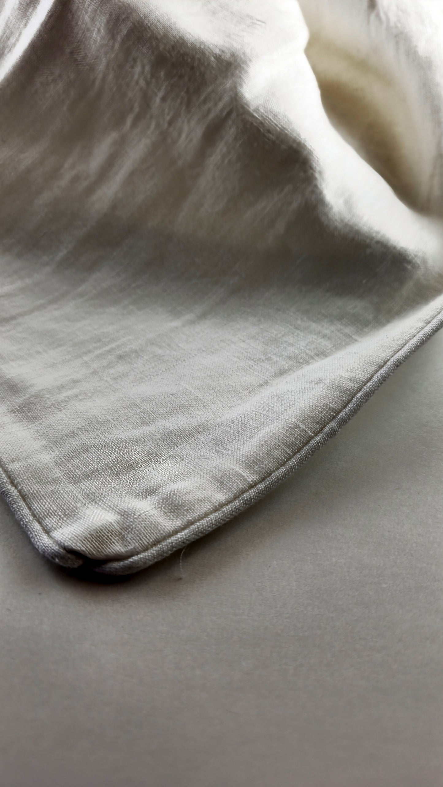 White Linen Bedding Set