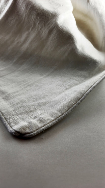 White Linen Bedding Set