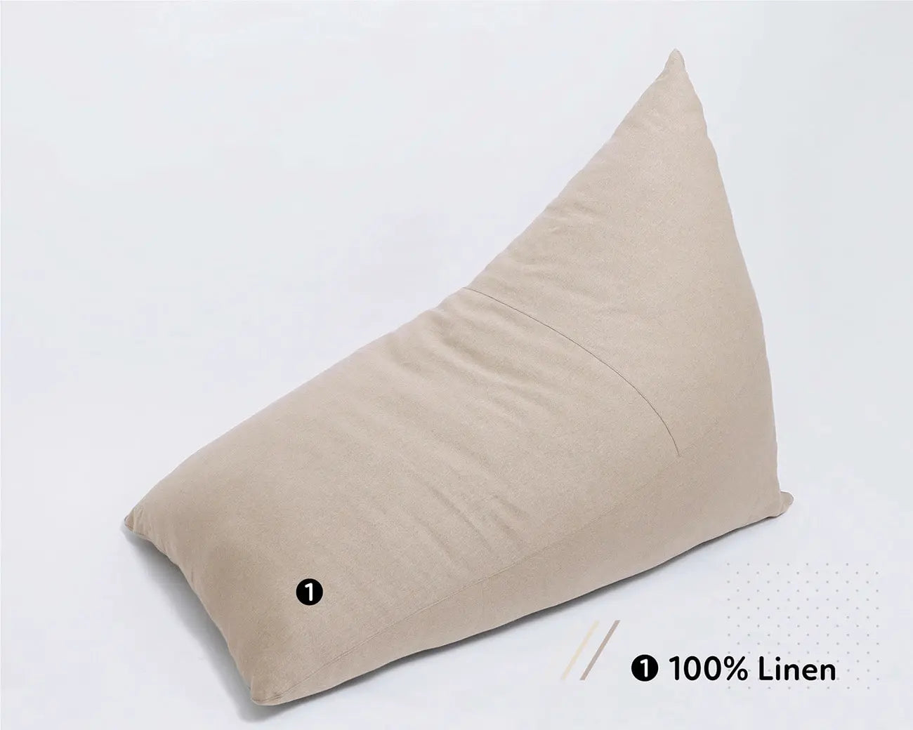 Triangular Wool Bean Bag Chair