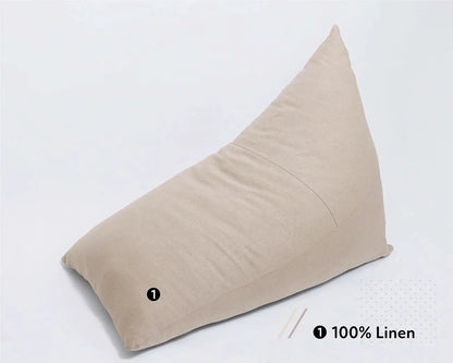 Triangular Wool Bean Bag Chair